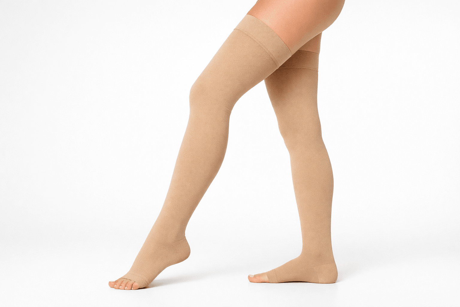 Solidea yuvarlak örgü varis çorabı